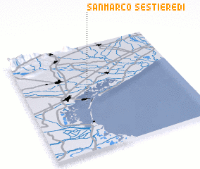 3d view of Sestière di San Marco